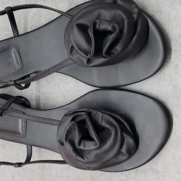 New Arezzo Black Sandals Made in Brazil Sz 10B - Picture 2 of 11